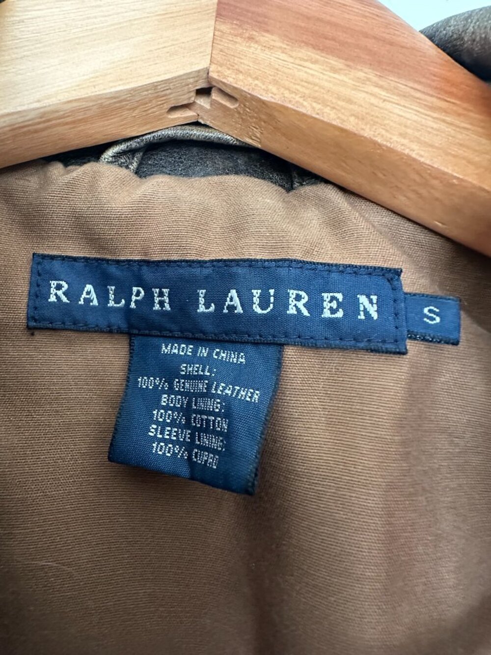 COLLECTOR'S ITEM. Ralph Lauren Vintage Leather Jacket, Small. - Picture 8 of 8